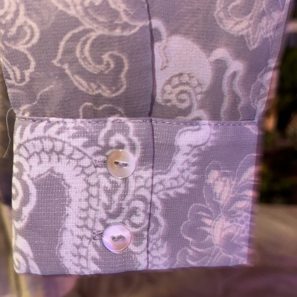 Dragon Print Wrap Body Suit. Mauve US size 6 - Picture 3 of 8